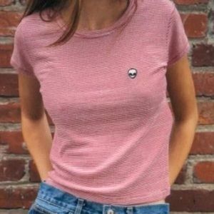 Brandy Melville Stripped Alien Top